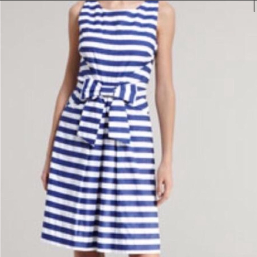 Kate Spade Blue and White Striped Dress
